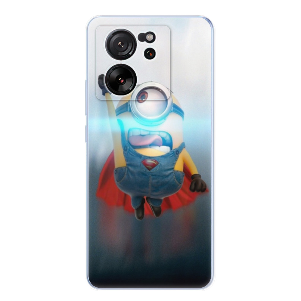 Odolné silikónové puzdro iSaprio - Mimons Superman 02 - Xiaomi 13T / 13T Pro