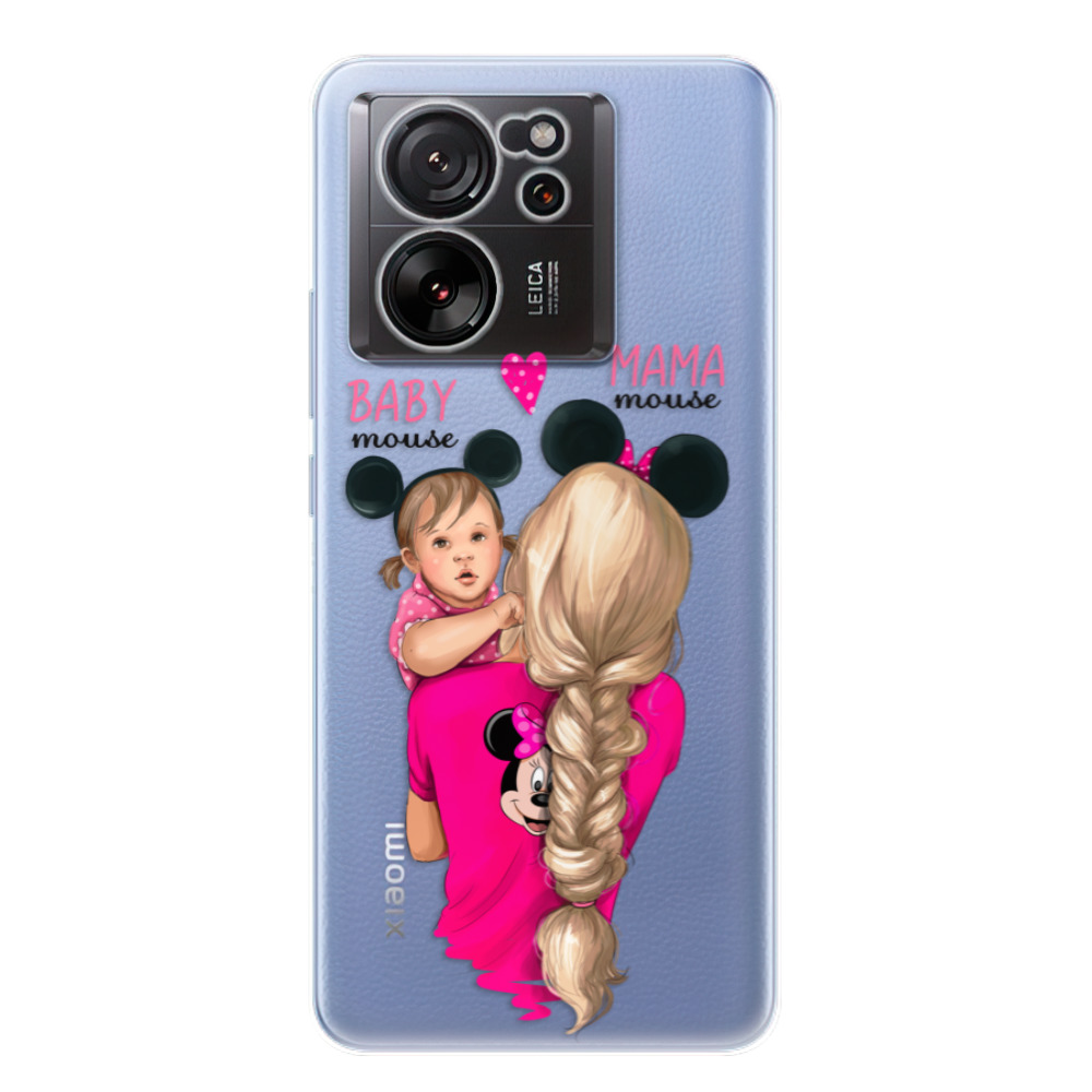 Odolné silikónové puzdro iSaprio - Mama Mouse Blond and Girl - Xiaomi 13T / 13T Pro