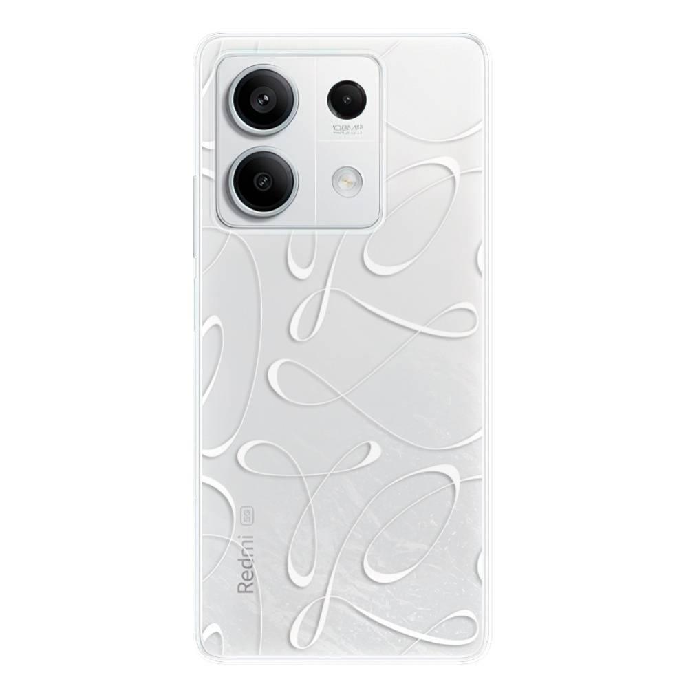 Odolné silikónové puzdro iSaprio - Fancy - white - Xiaomi Redmi Note 13 5G