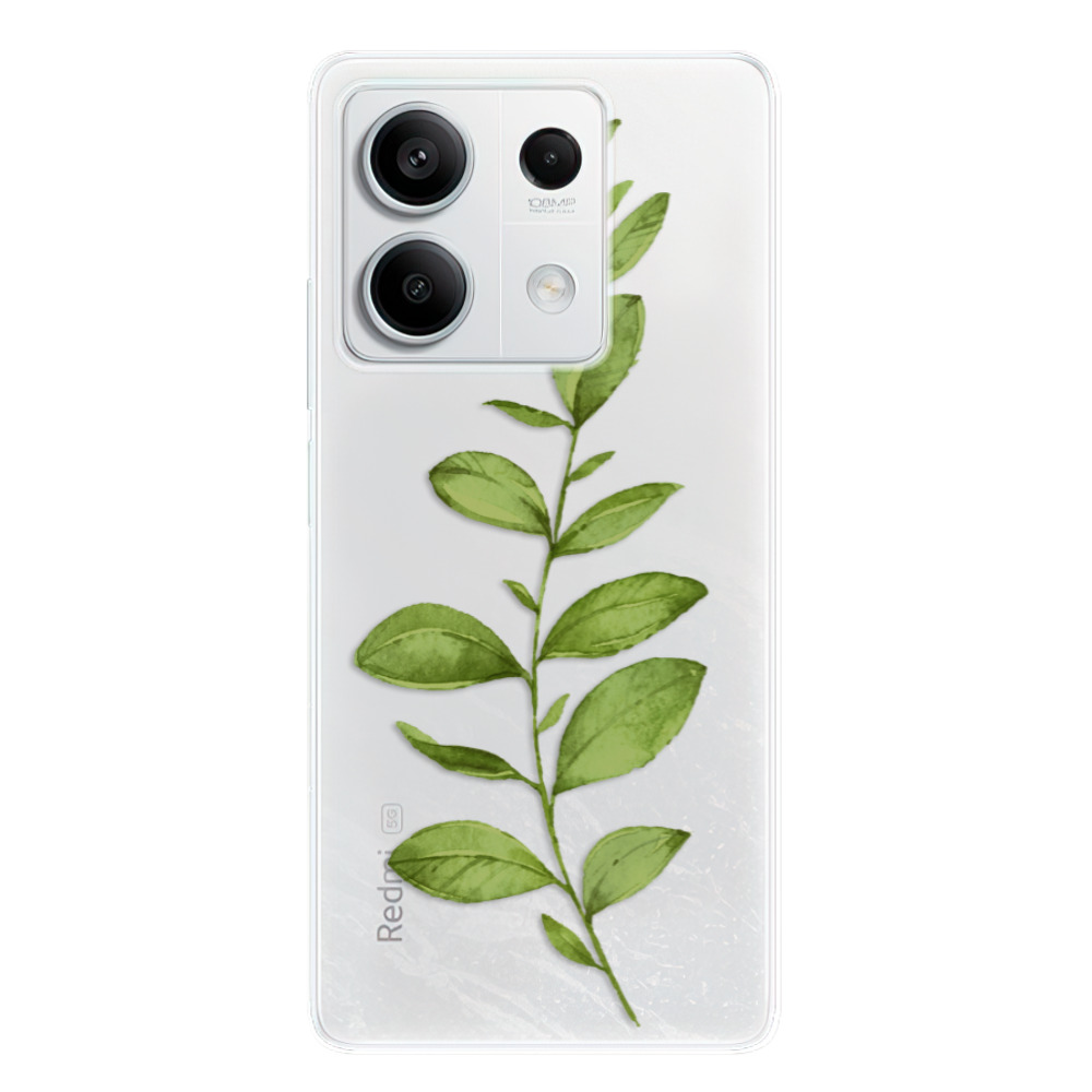 Odolné silikónové puzdro iSaprio - Green Plant 01 - Xiaomi Redmi Note 13 5G