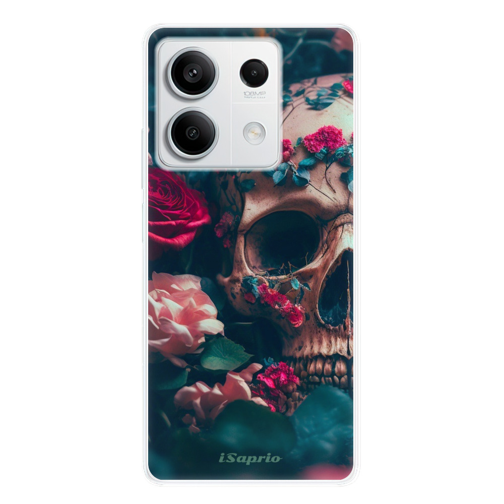 Odolné silikónové puzdro iSaprio - Skull in Roses - Xiaomi Redmi Note 13 5G