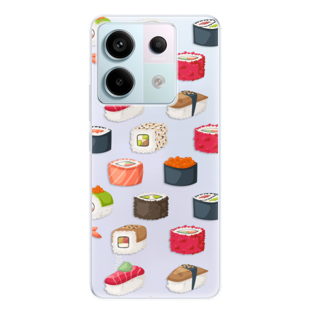 Odolné silikónové puzdro iSaprio - Sushi Pattern - Xiaomi Redmi Note 13 Pro 5G / Poco X6 5G