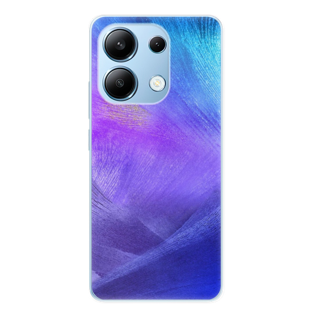 Odolné silikónové puzdro iSaprio - Purple Feathers - Xiaomi Redmi Note 13