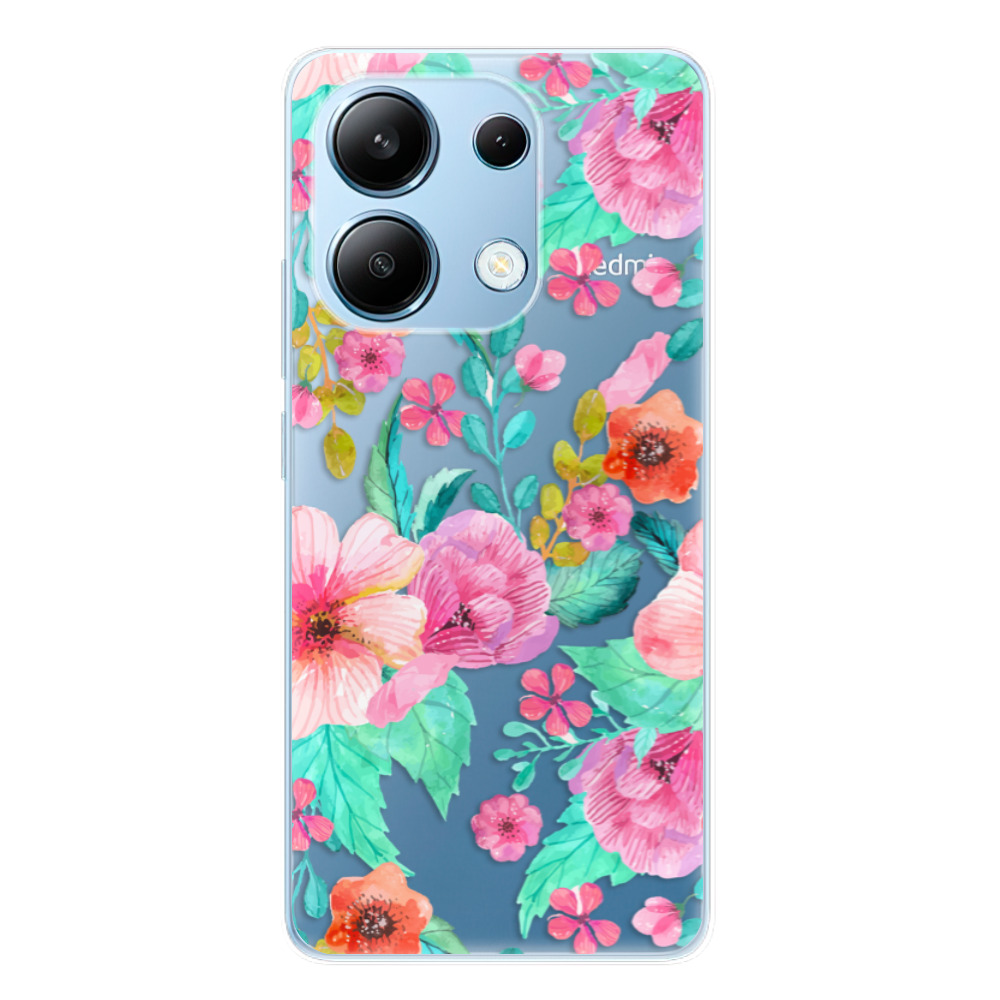 Odolné silikónové puzdro iSaprio - Flower Pattern 01 - Xiaomi Redmi Note 13