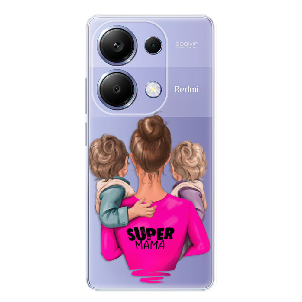 Odolné silikónové puzdro iSaprio - Super Mama - Two Boys - Xiaomi Redmi Note 13 Pro