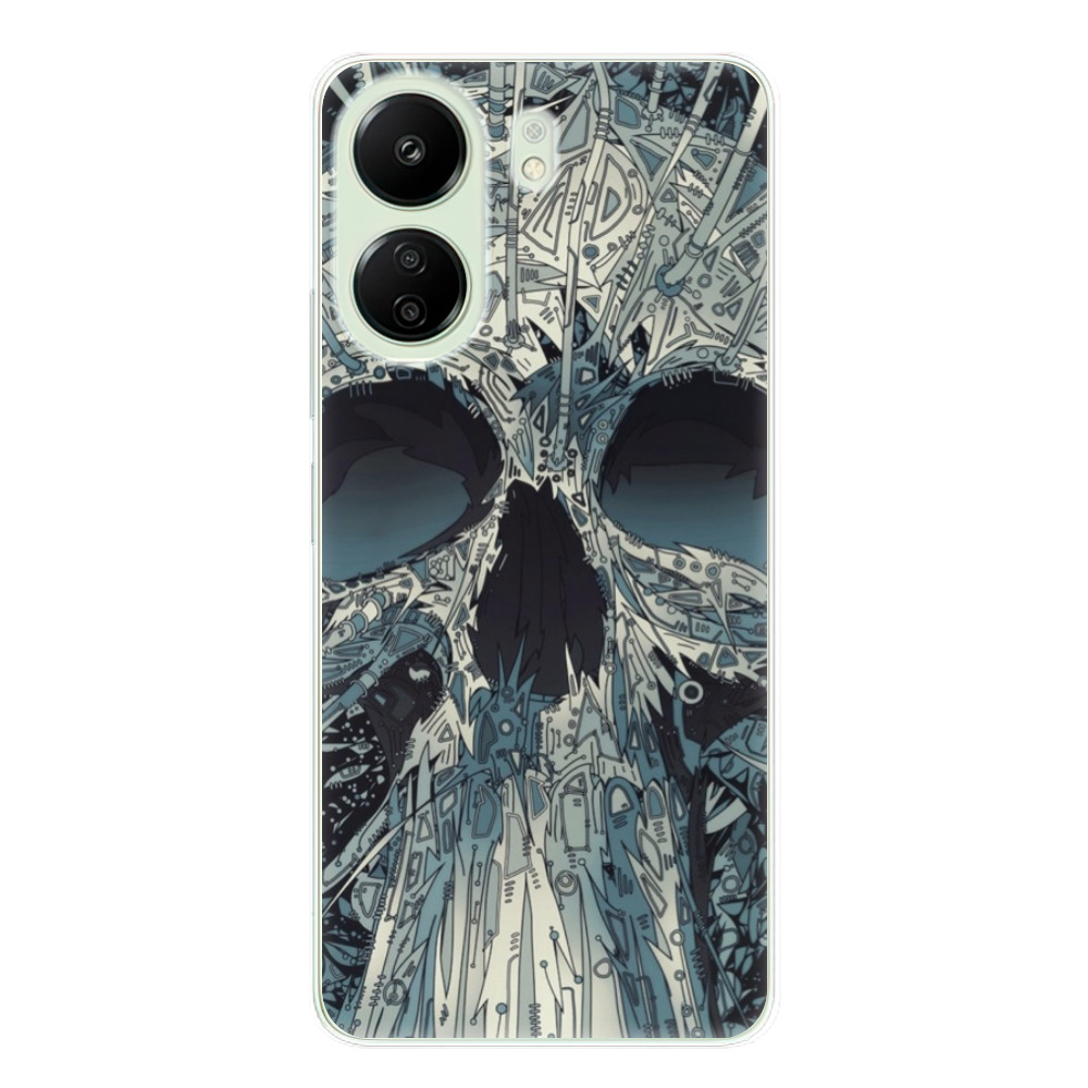 Odolné silikónové puzdro iSaprio - Abstract Skull - Xiaomi Redmi 13C