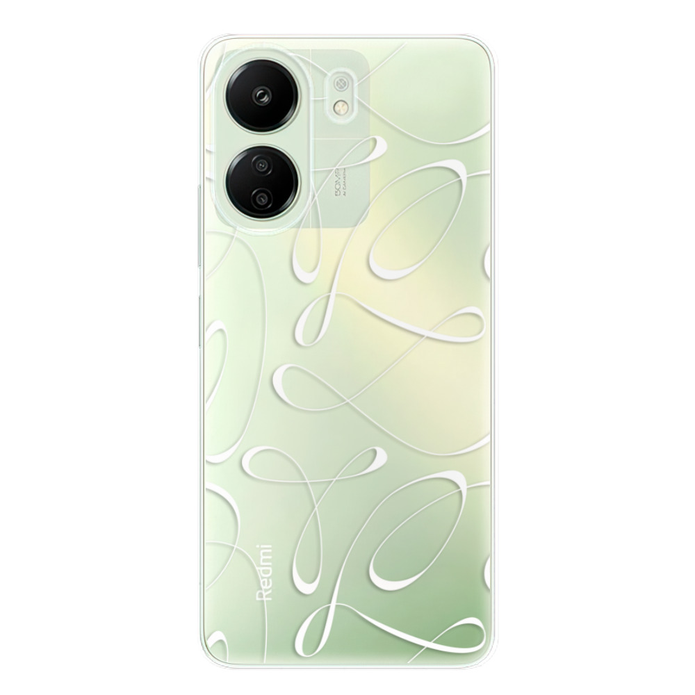 Odolné silikónové puzdro iSaprio - Fancy - white - Xiaomi Redmi 13C