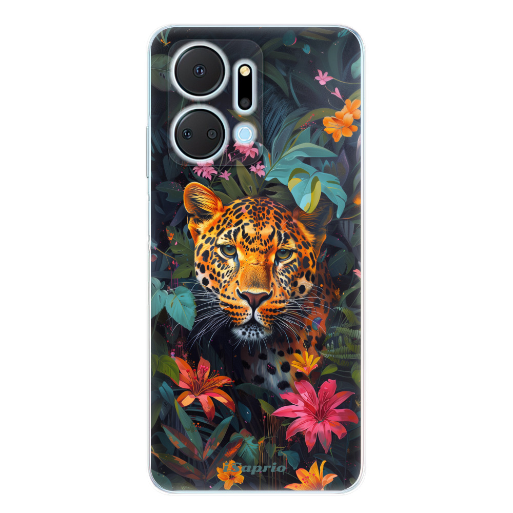 Odolné silikónové puzdro iSaprio - Flower Jaguar - Honor X7a