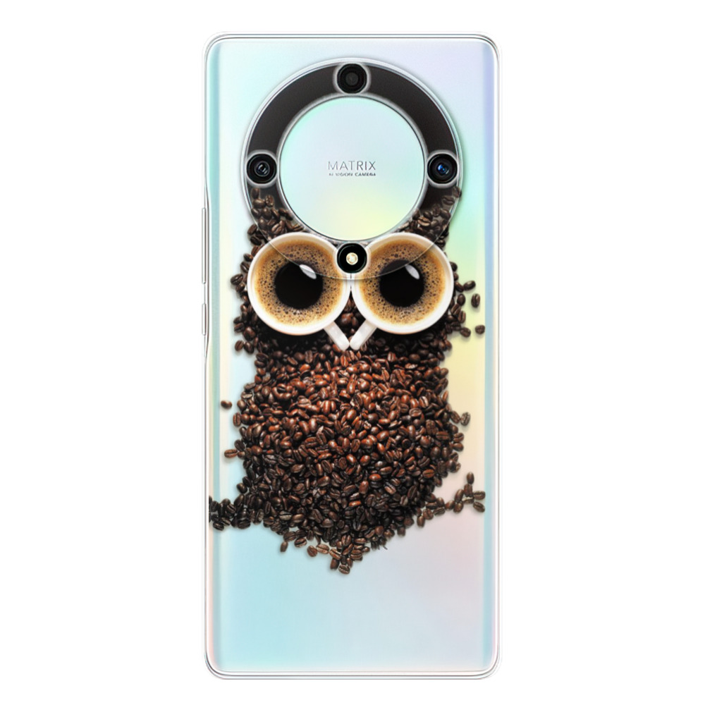 Odolné silikónové puzdro iSaprio - Owl And Coffee - Honor Magic5 Lite 5G