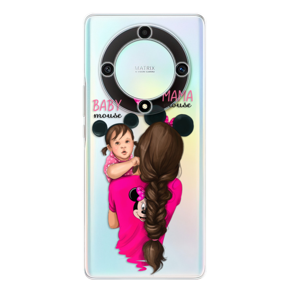 Odolné silikónové puzdro iSaprio - Mama Mouse Brunette and Girl - Honor Magic5 Lite 5G