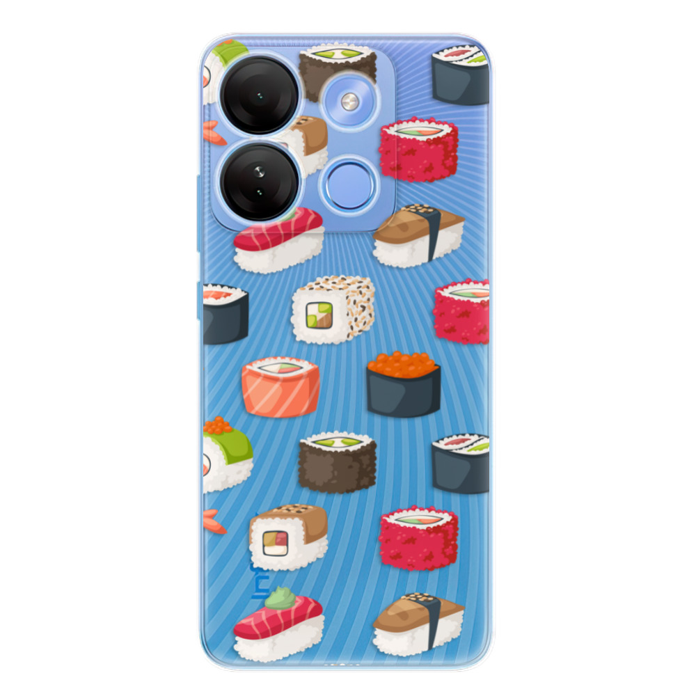 Odolné silikónové puzdro iSaprio - Sushi Pattern - Infinix Smart 7