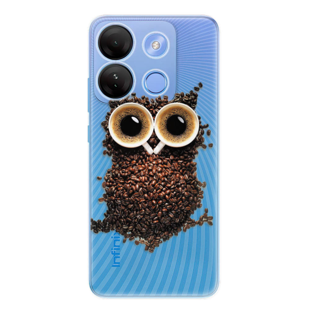 Odolné silikónové puzdro iSaprio - Owl And Coffee - Infinix Smart 7