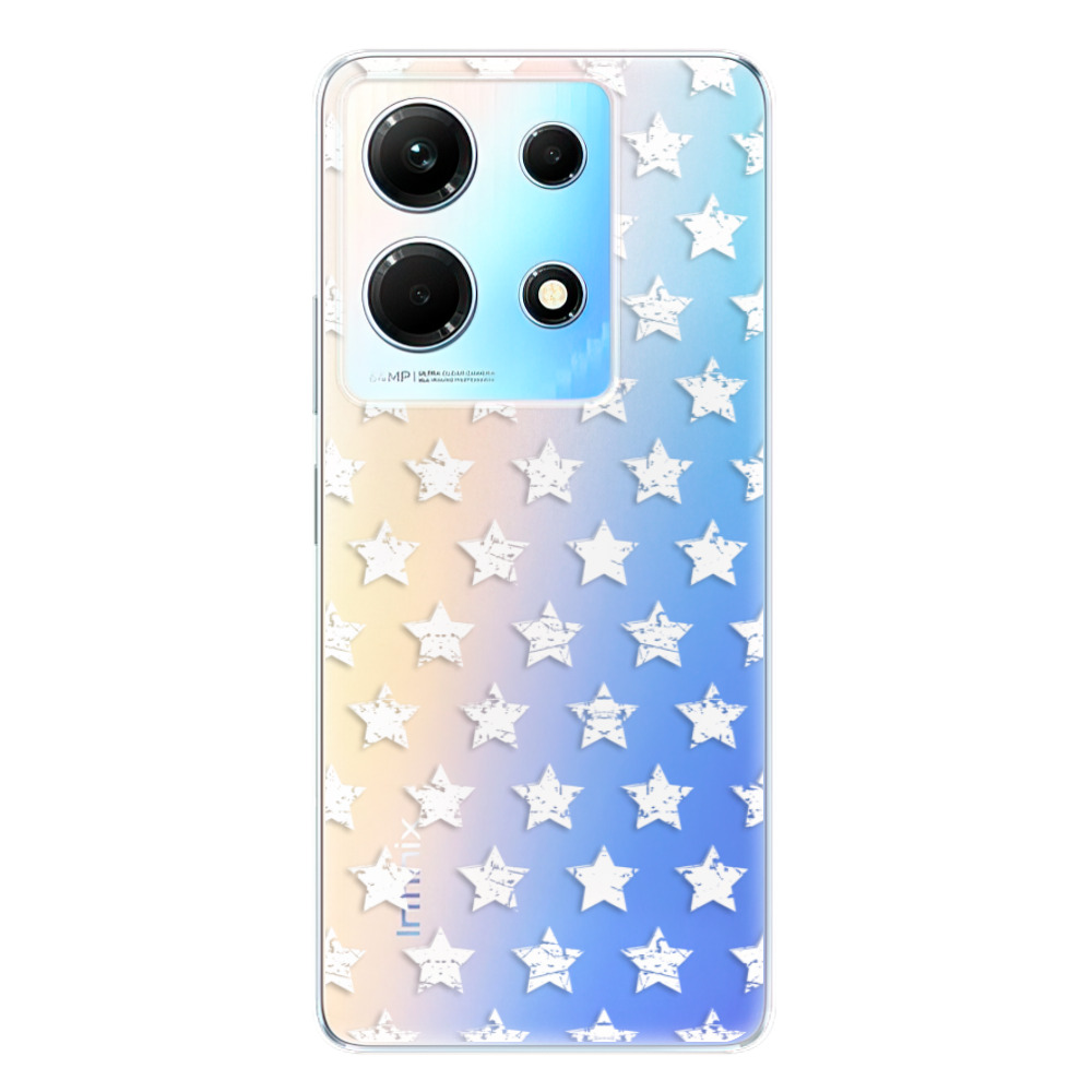 Odolné silikónové puzdro iSaprio - Stars Pattern - white - Infinix Note 30