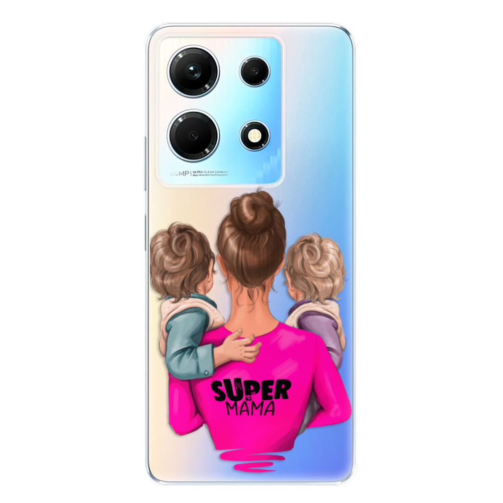 Odolné silikónové puzdro iSaprio - Super Mama - Two Boys - Infinix Note 30