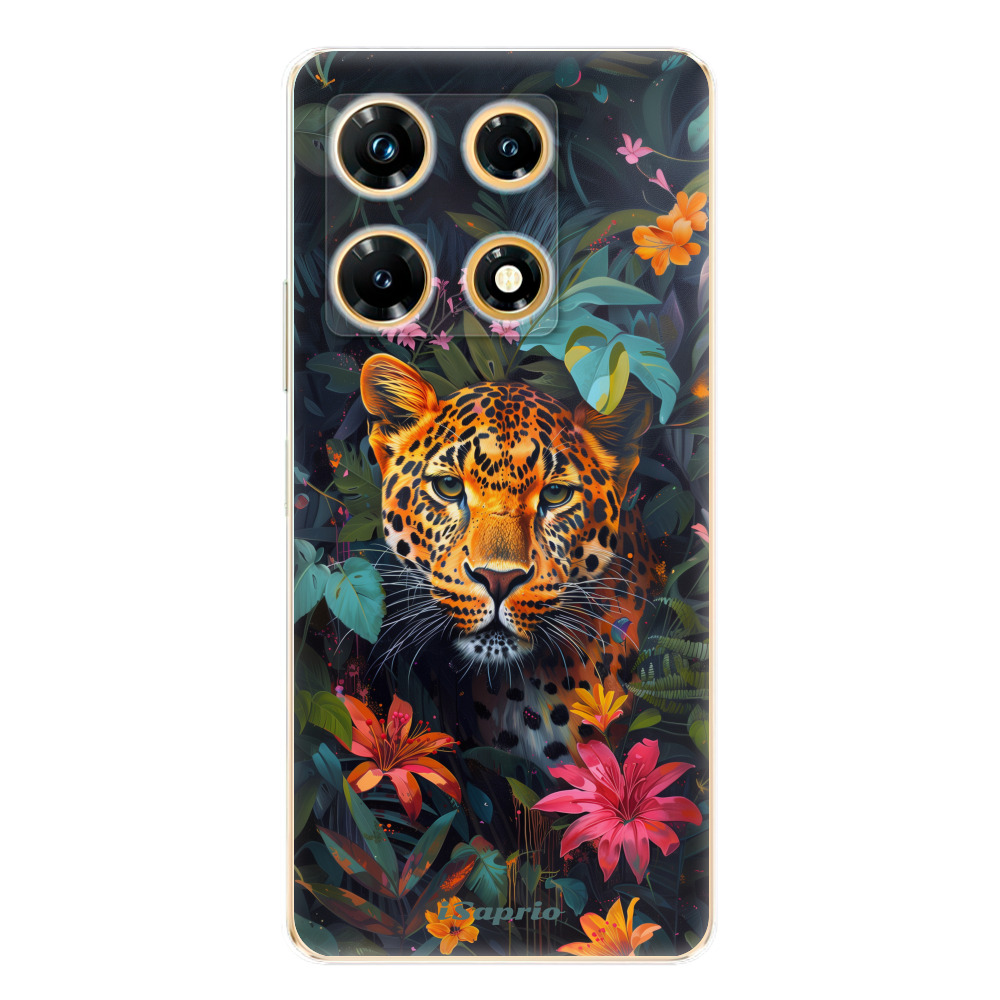 Odolné silikónové puzdro iSaprio - Flower Jaguar - Infinix Note 30 PRO