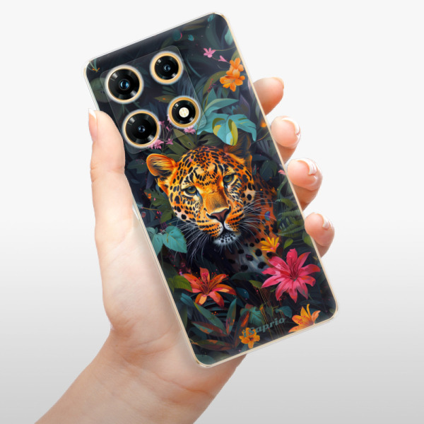 Odolné silikónové puzdro iSaprio - Flower Jaguar - Infinix Note 30 PRO