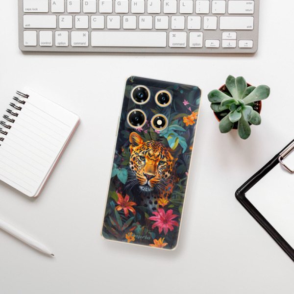 Odolné silikónové puzdro iSaprio - Flower Jaguar - Infinix Note 30 PRO