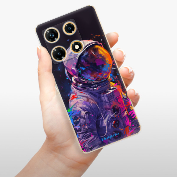 Odolné silikónové puzdro iSaprio - Neon Astronaut - Infinix Note 30 PRO