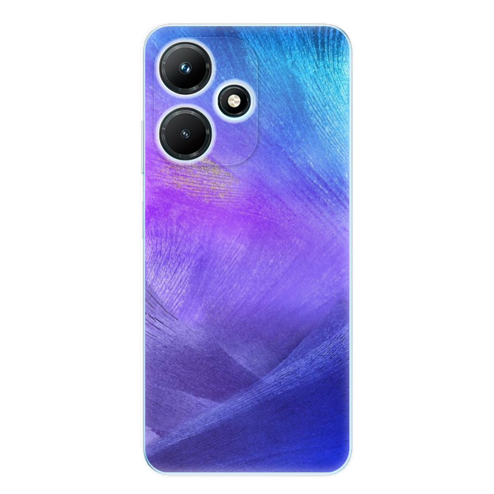 Odolné silikónové puzdro iSaprio - Purple Feathers - Infinix Hot 30i