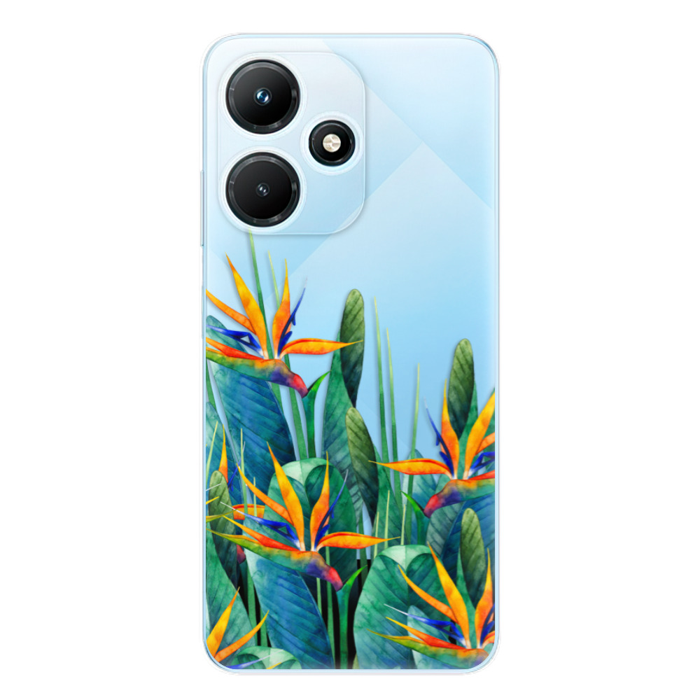 Odolné silikónové puzdro iSaprio - Exotic Flowers - Infinix Hot 30i