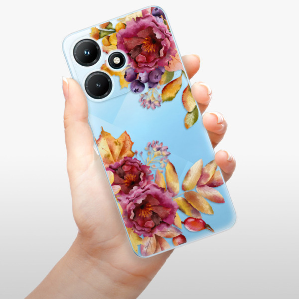 Odolné silikónové puzdro iSaprio - Fall Flowers - Infinix Hot 30i