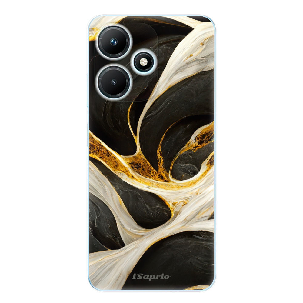 Odolné silikónové puzdro iSaprio - Black and Gold - Infinix Hot 30i