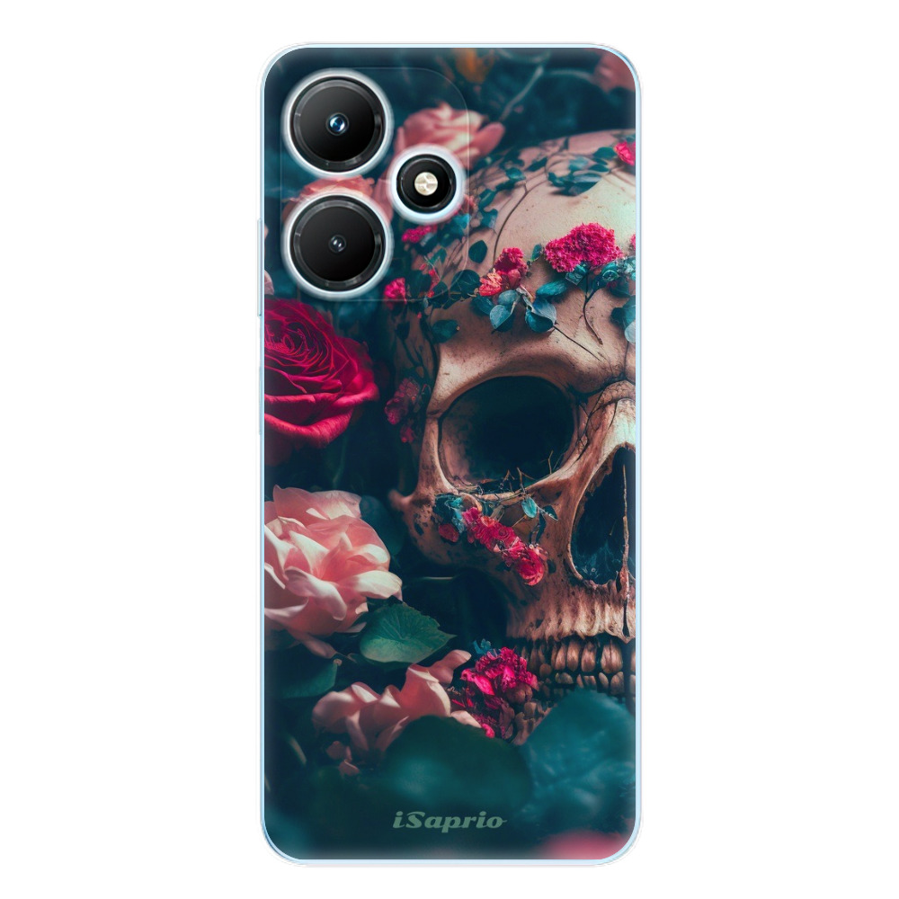 Odolné silikónové puzdro iSaprio - Skull in Roses - Infinix Hot 30i