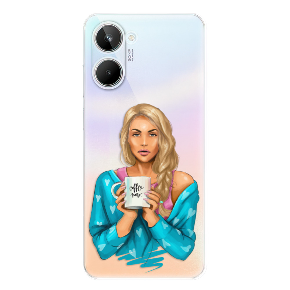 Odolné silikónové puzdro iSaprio - Coffe Now - Blond - Realme 10