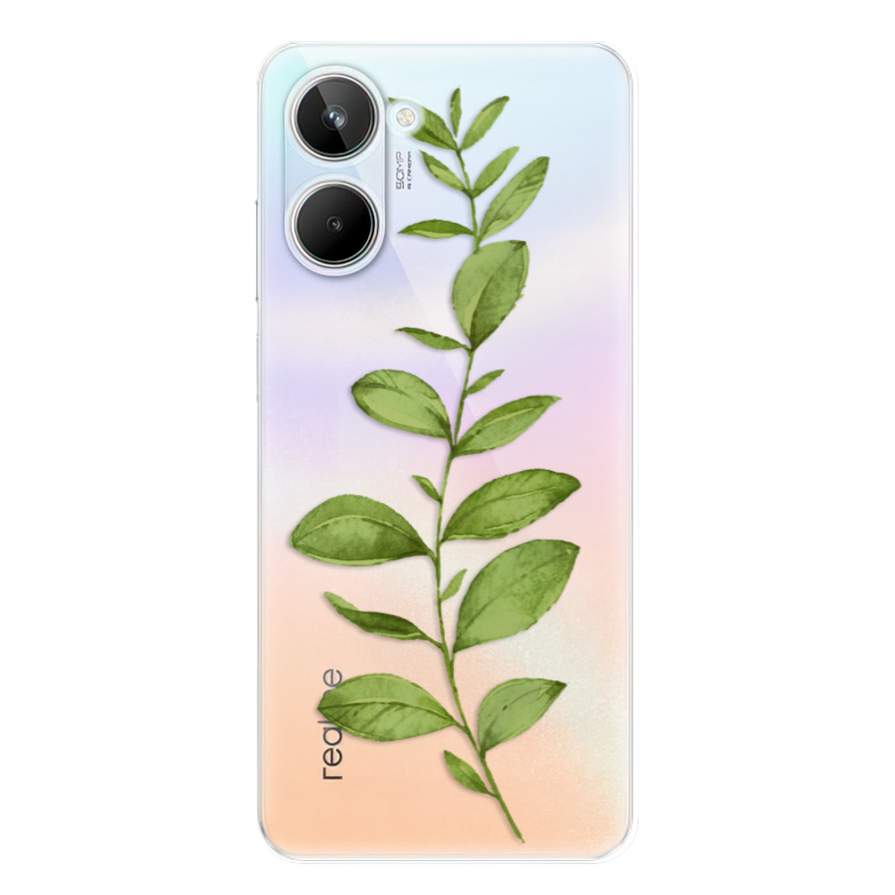 Odolné silikónové puzdro iSaprio - Green Plant 01 - Realme 10