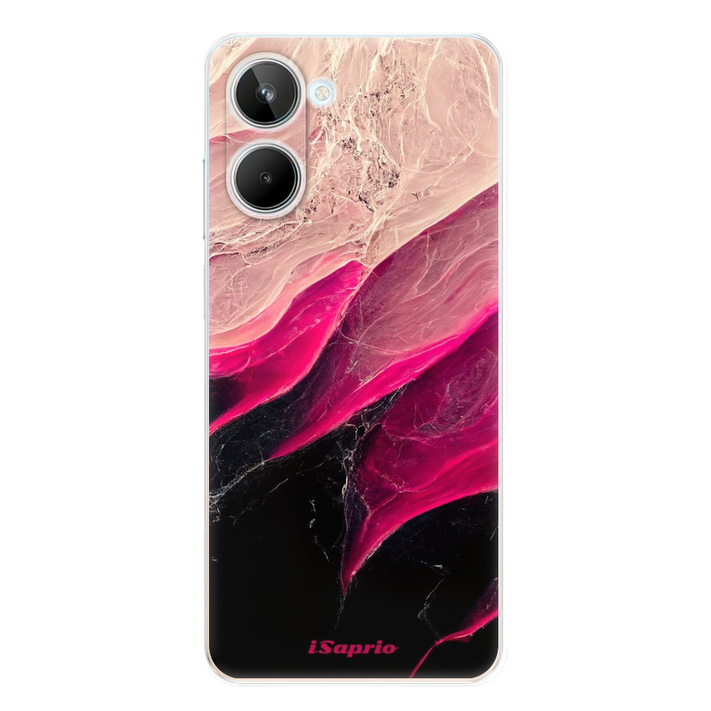 Odolné silikónové puzdro iSaprio - Black and Pink - Realme 10