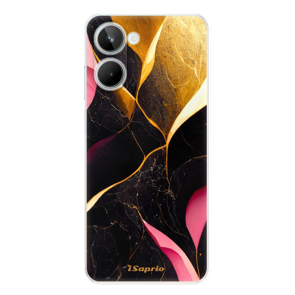 Odolné silikónové puzdro iSaprio - Gold Pink Marble - Realme 10