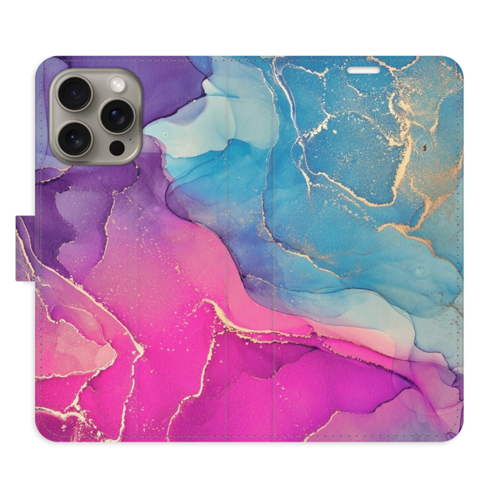 Flipové puzdro iSaprio - Colour Marble 02 - iPhone 15 Pro Max