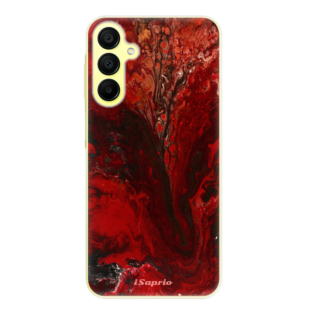 Odolné silikónové puzdro iSaprio - RedMarble 17 - Samsung Galaxy A15 / A15 5G