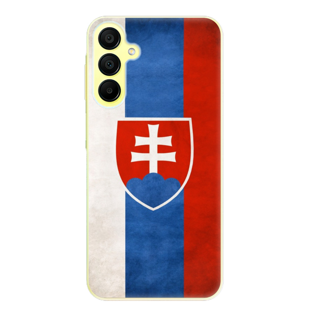 Odolné silikónové puzdro iSaprio - Slovakia Flag - Samsung Galaxy A15 / A15 5G