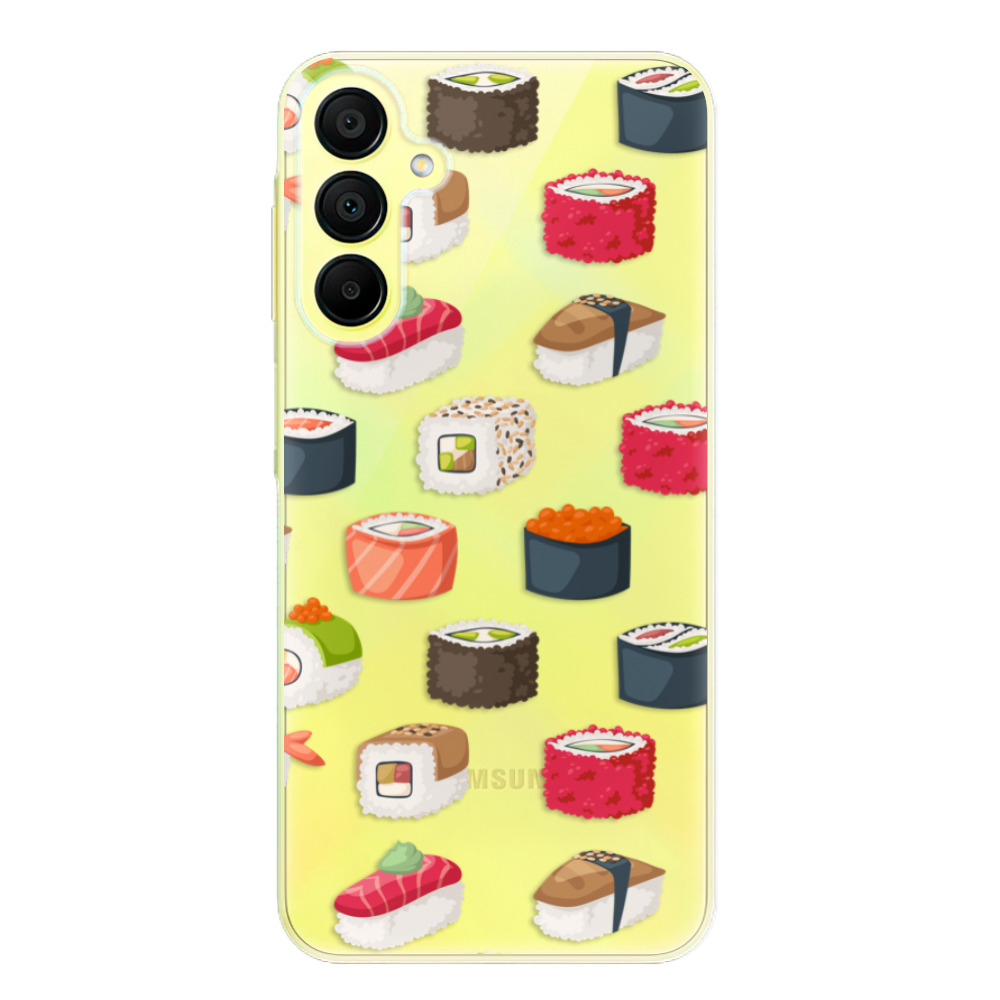 Odolné silikónové puzdro iSaprio - Sushi Pattern - Samsung Galaxy A15 / A15 5G
