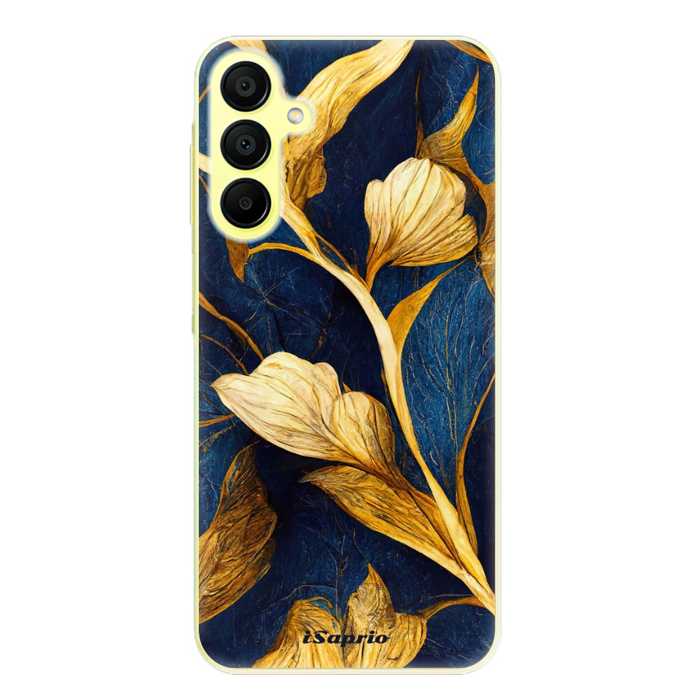 Odolné silikónové puzdro iSaprio - Gold Leaves - Samsung Galaxy A15 / A15 5G