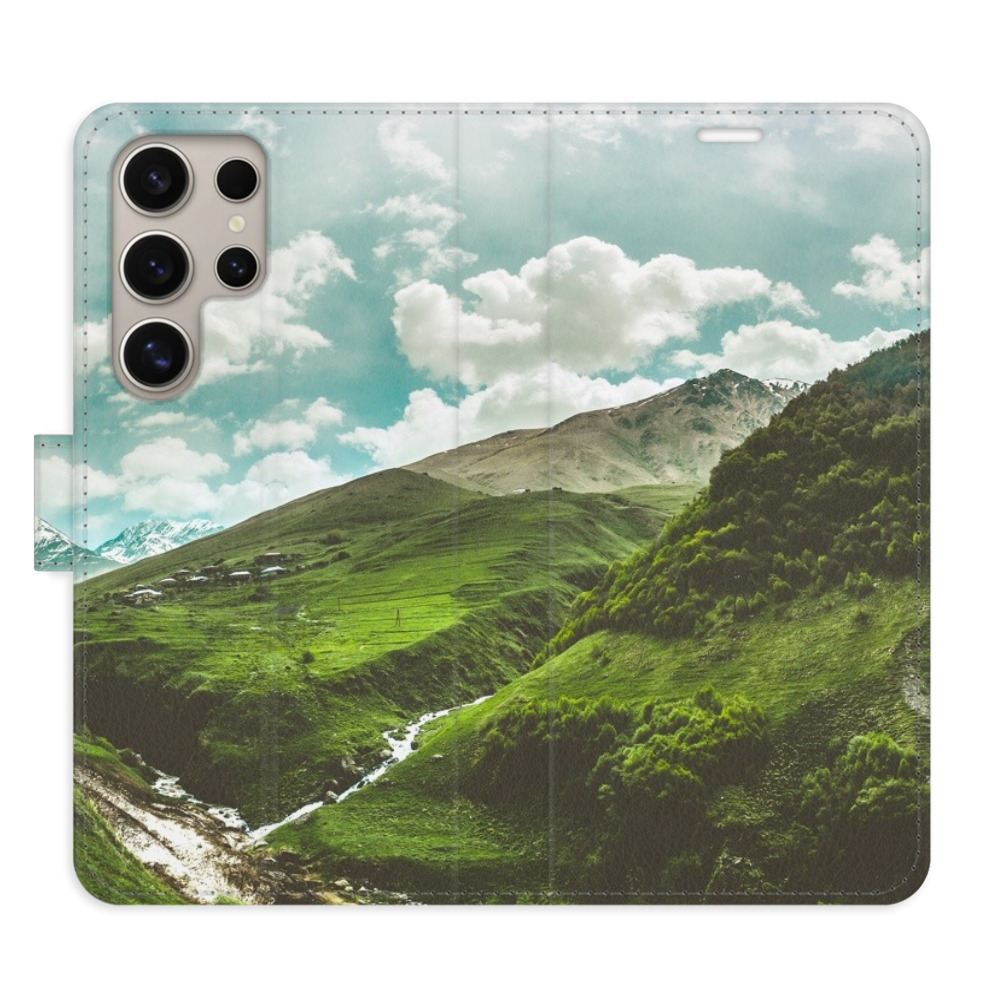 Flipové puzdro iSaprio - Mountain Valley - Samsung Galaxy S24 Ultra