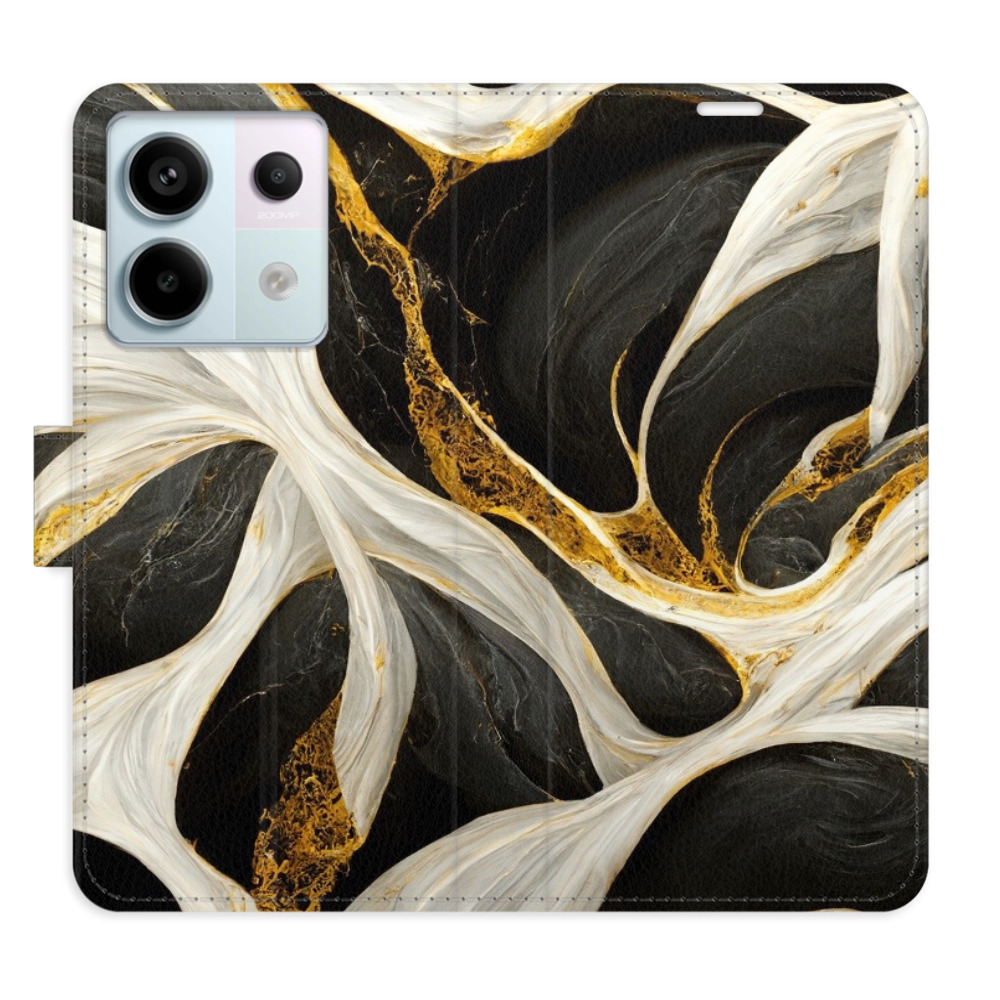 Flipové puzdro iSaprio - BlackGold Marble - Xiaomi Redmi Note 13 Pro 5G / Poco X6 5G