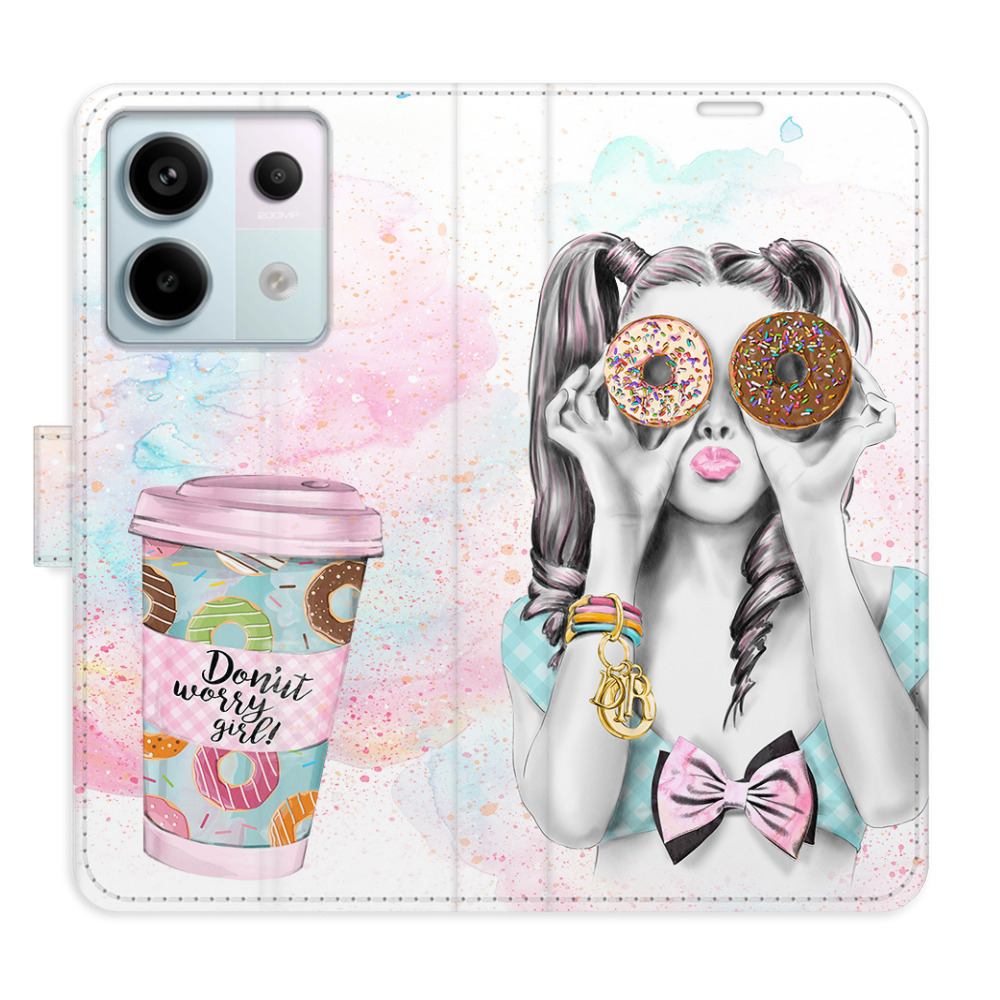 Flipové puzdro iSaprio - Donut Worry Girl - Xiaomi Redmi Note 13 Pro 5G / Poco X6 5G