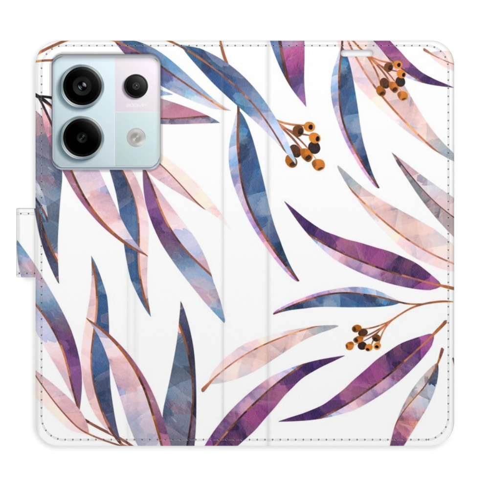 Flipové puzdro iSaprio - Ornamental Leaves - Xiaomi Redmi Note 13 Pro 5G / Poco X6 5G