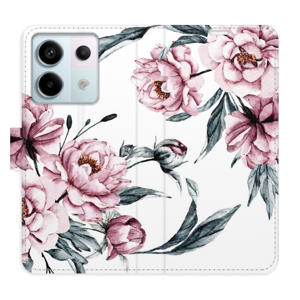 Flipové puzdro iSaprio - Pink Flowers - Xiaomi Redmi Note 13 Pro 5G / Poco X6 5G