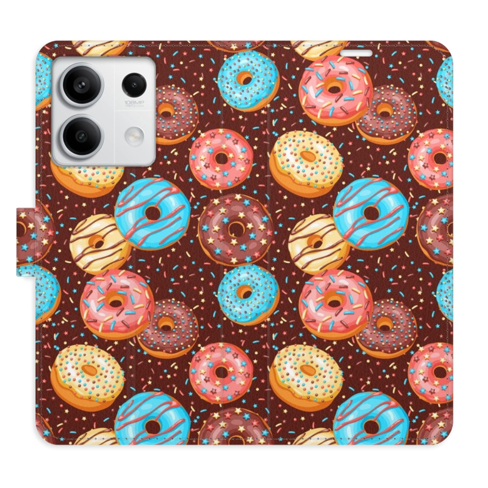 Flipové puzdro iSaprio - Donuts Pattern - Xiaomi Redmi Note 13 5G