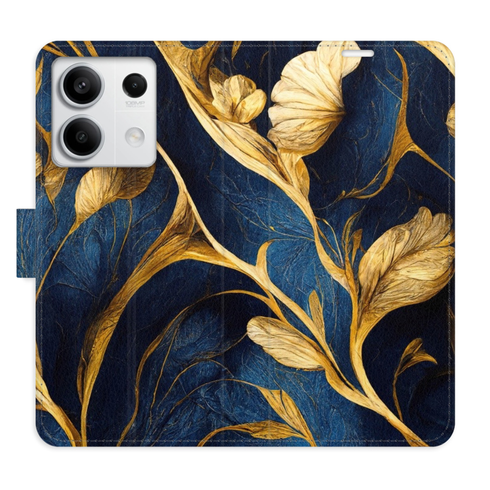 Flipové puzdro iSaprio - GoldBlue - Xiaomi Redmi Note 13 5G