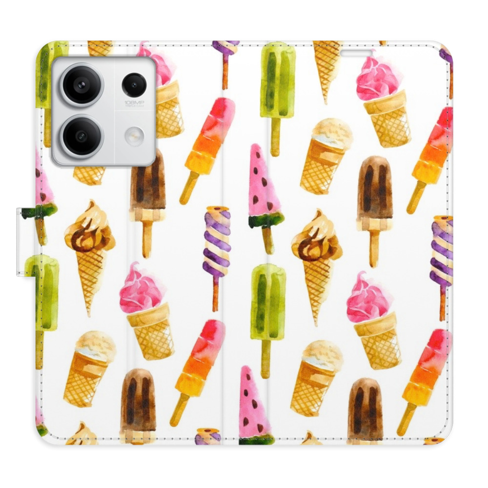 Flipové puzdro iSaprio - Ice Cream Pattern - Xiaomi Redmi Note 13 5G