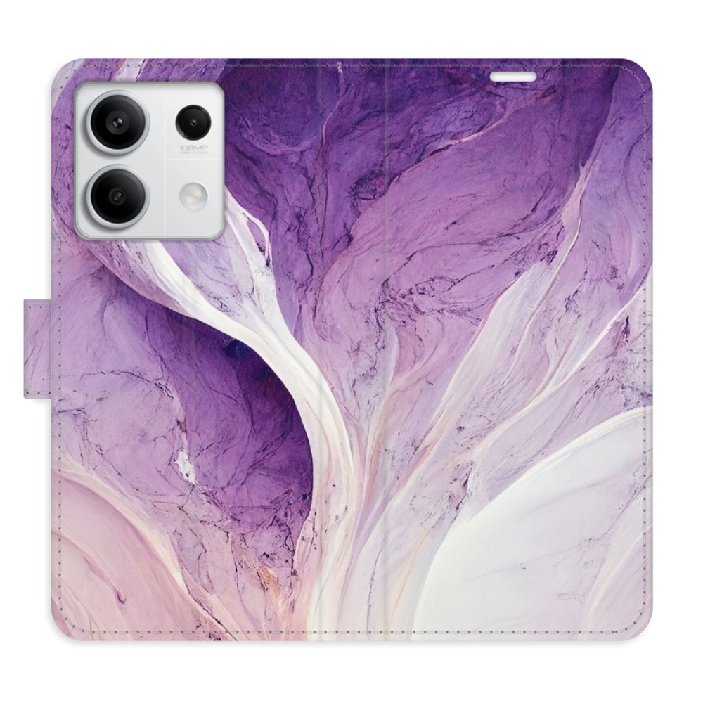 Flipové puzdro iSaprio - Purple Paint - Xiaomi Redmi Note 13 5G