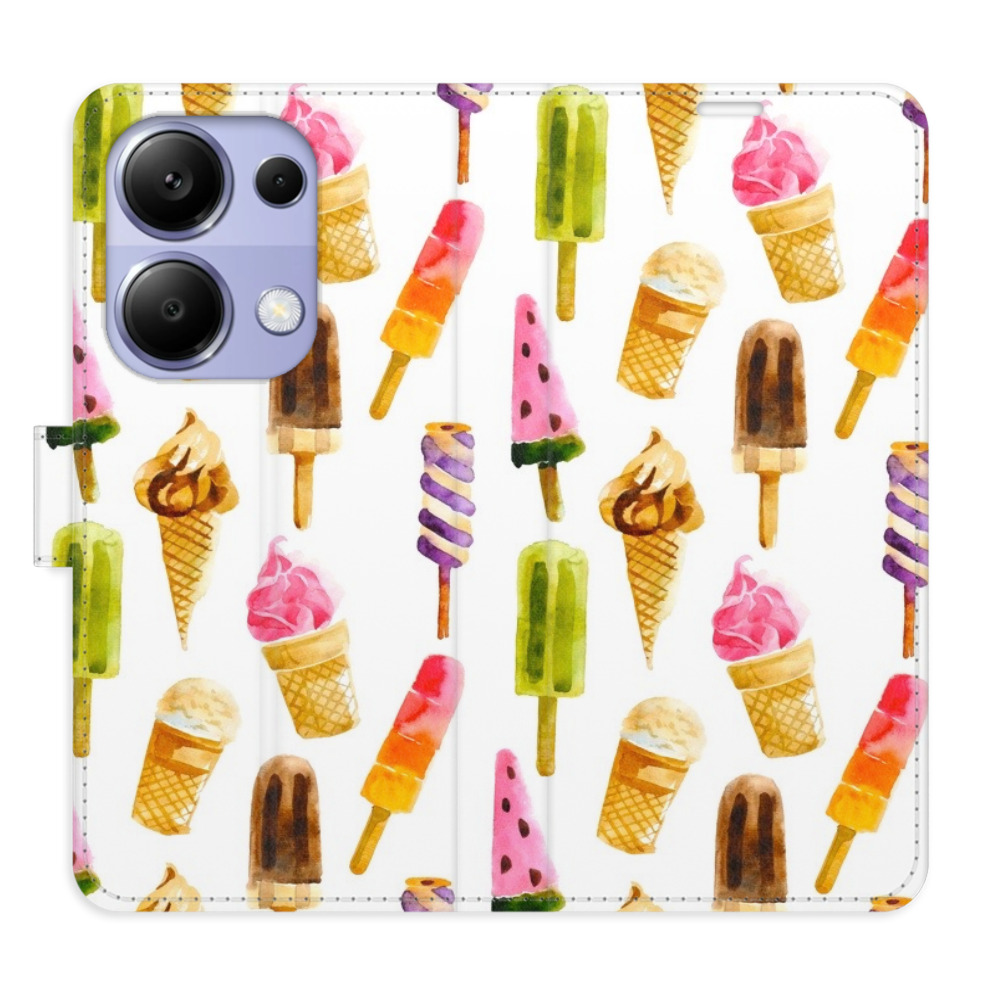 Flipové puzdro iSaprio - Ice Cream Pattern - Xiaomi Redmi Note 13 Pro