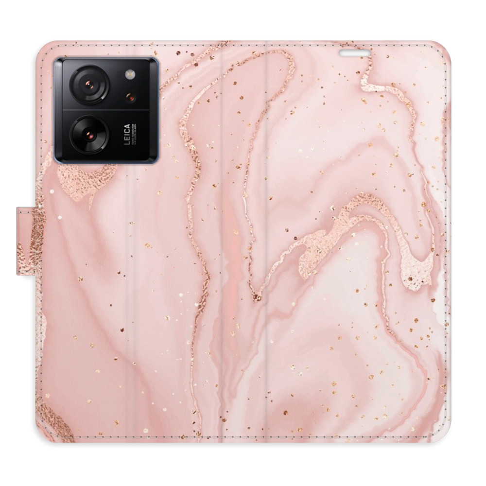 Flipové puzdro iSaprio - RoseGold Marble - Xiaomi 13T / 13T Pro