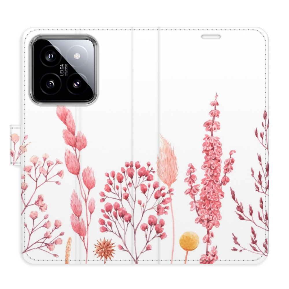 Flipové puzdro iSaprio - Pink Flowers 03 - Xiaomi 14
