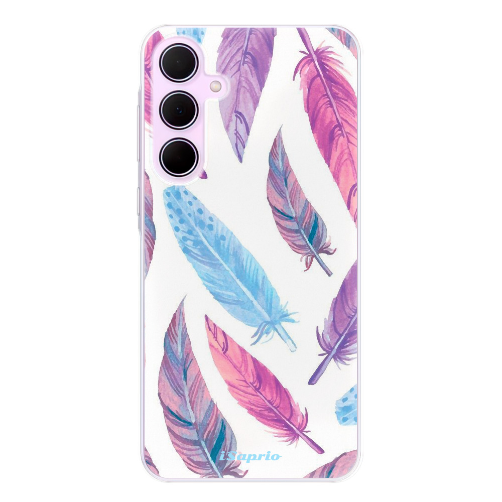 Odolné silikónové puzdro iSaprio - Feather Pattern 10 - Samsung Galaxy A35 5G