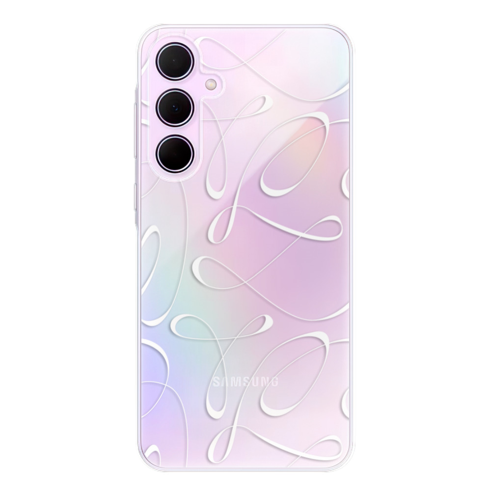 Odolné silikónové puzdro iSaprio - Fancy - white - Samsung Galaxy A55 5G